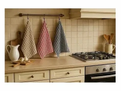 Hot Juego de 6 Paños de Cocina para Manos 100% Algodón Rizo 45x60 cm – Ultra Absorbentes y Lavables a 60° Mantelería|Mantelería