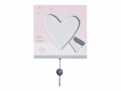 Discount Sauthon Juego de 3 percheros de madera Rosa