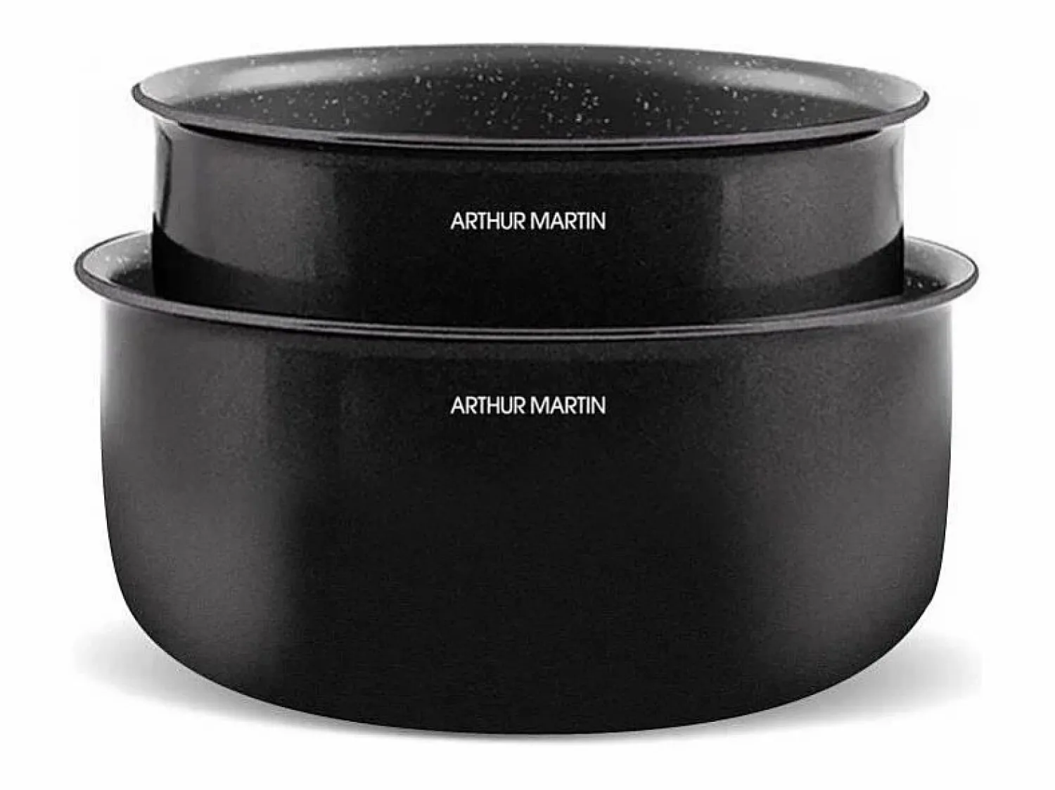 Arthur Martin Juego de 20 piezas de utensilios de cocina de aluminio para inducción - Mango extraíble - Apto para todo tipo de cocinas, inclui