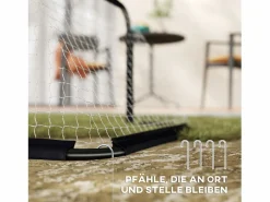 Best Juego de 2 porterías de fútbol plegables con estructura de metal, para niños y adultos, ideales para jardín, color (90 x 36 x 60 cm) Aparato De Musculación