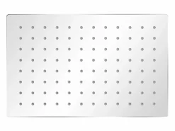 Discount Juego de 2 rociadores de ducha de inmersión rectangulares de acero inoxidable de 20x30 cm 02_0002109 Alcachofa De Ducha, Cabezal