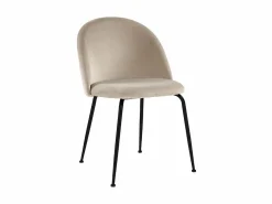 Clearance Juego de 2 sillas - Terciopelo y metal negro mate - . MELBOURNE Sillas Y Lotes De Sillas