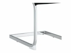 Best Juego de 6 sillas de comedor modernas con respaldo alto y patas tapizadas, respaldo de rayas cruzadas para comedor, cocina y oficina, color Negro