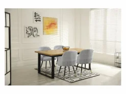 Habitat et jardin Juego de 2 sillas tapizadas "Harmony" - 54 x 57 x 90 cm - Beige