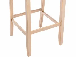 Outlet Vente-unique Juego de 2 taburetes de bar - Tela - Beige - ROVIGO Crema