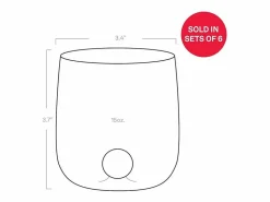 Juego de 6 vasos de borosilicato Bilia Tumbler color azafrán, colores surtidos