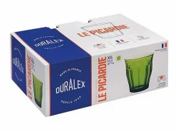 Clearance Duralex Juego de 6 Vasos Picardie Jungle 31 cl - Resistentes y elegantes para todas tus ocasiones Verde