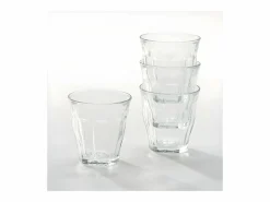Duralex Juego de 4 vasos Picardie 16 cl - Vidrio templado resistente a golpes y térmico