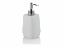 Sale Juego de accesorios de baño de resina blanca Capua Blanco