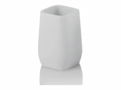 Sale Juego de accesorios de baño de resina blanca Capua Blanco