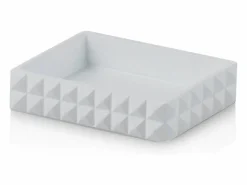 Juego de accesorios de baño de diseño moderno de resina Dakar - Blanco