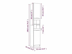 Discount vidaxl Juego de armarios de baño 5 piezas madera contrachapada Blanco