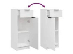 Discount vidaxl Juego de armarios de baño 5 piezas madera contrachapada Blanco