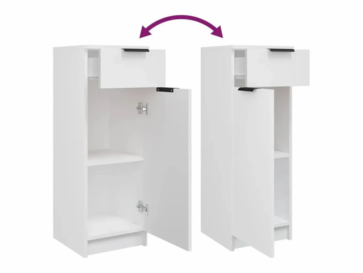 Discount vidaxl Juego de armarios de baño 5 piezas madera contrachapada Blanco