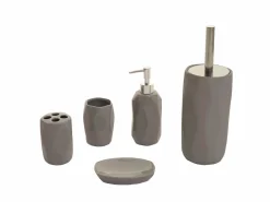 MCW Juego de baño de 5 piezas -H88, Gris