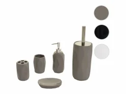 MCW Juego de baño de 5 piezas -H88, Gris