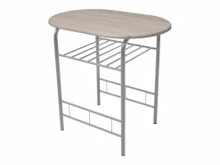 Sale vidaxl Juego de barra de desayuno MDF Color natural claro