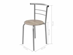 Sale vidaxl Juego de barra de desayuno MDF Color natural claro