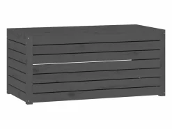 Outlet Juego de cajas de jardín 4 piezas madera maciza de pino Baúl De Jardín