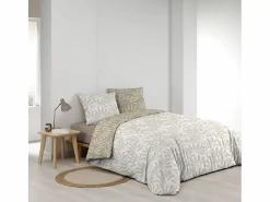 Douceur d'intérieur Juego de Cama 3 Piezas Malia 240x220 cm 100% Algodón Reversible con Cierre de Broches