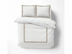 Douceur d'intérieur Juego de cama de 3 piezas de algodón y lino 240 x 220 cm