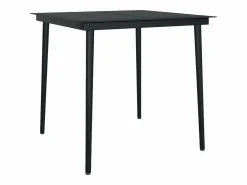 New Clicnbuy Juego de comedor jardín 5 piezas ratán sintético marrón Marru00f3n
