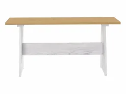Discount Juego de comedor REINE 3 pzas madera maciza pino marrón blanco Mesa Alta