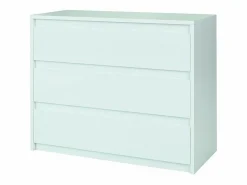 Sale Meublorama Juego de dormitorio VERONA: Cama de 160 cm, cómoda de 3 cajones, mesitas de noche, armario de 4 puertas, brillante. Blanco