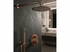 Rea Juego De Ducha Oculto Lungo Brush Copper Cobrizo