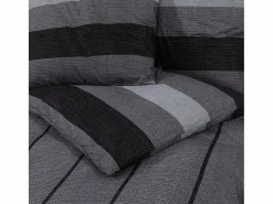 Discount Juego de funda nórdica algodón oscuro 135x200 cm ES561512 Gris