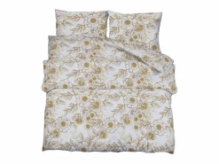 Sale Juego de funda nórdica algodón y marrón 135x200 cm ES833139 Ropa De Cama|Juego De Sábanas