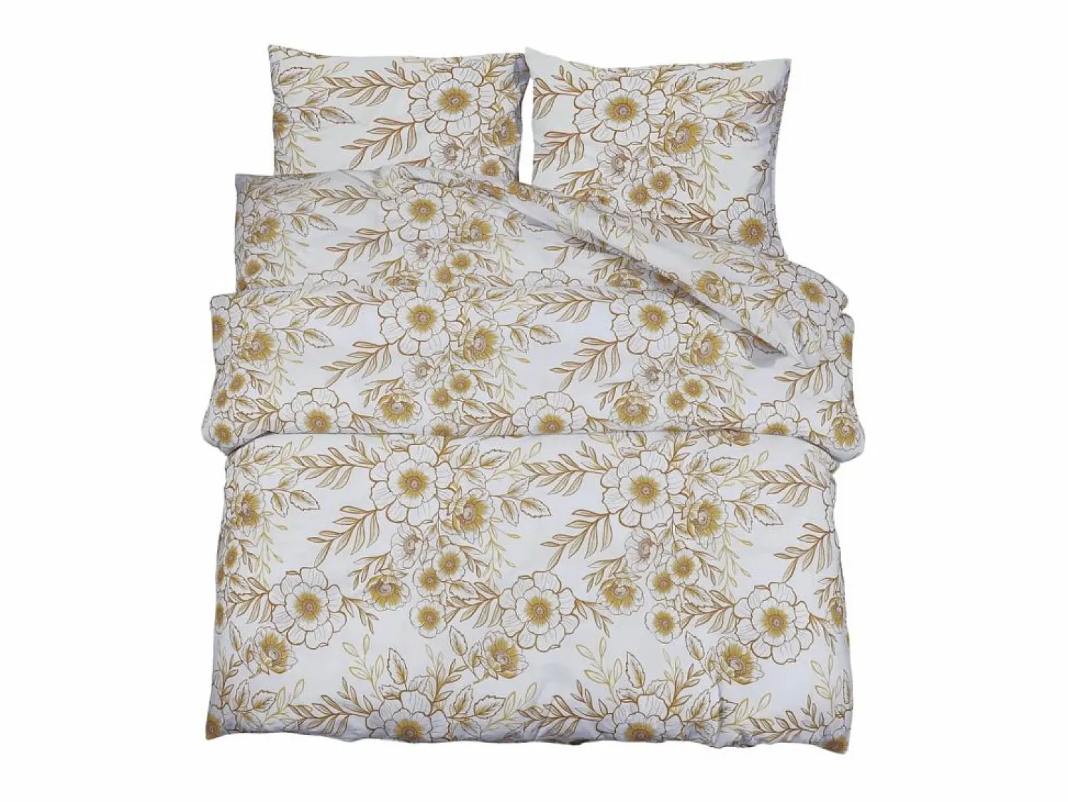 Sale Juego de funda nórdica algodón y marrón 135x200 cm ES833139 Ropa De Cama|Juego De Sábanas