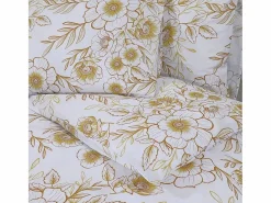 Sale Juego de funda nórdica algodón y marrón 135x200 cm ES833139 Ropa De Cama|Juego De Sábanas