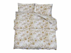 Sale Juego de funda nórdica algodón y marrón 155x220 cm ES617288 Ropa De Cama|Juego De Sábanas