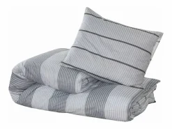 Clearance Juego de funda nórdica algodón 200x200 cm ES838675 Gris