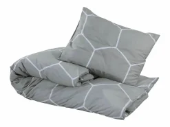 Outlet Juego de funda nórdica algodón 200x200 cm ES679455 Gris
