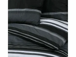 Juego de funda nórdica algodón negro y 140x200 cm ES792481