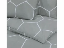 Best Juego de funda nórdica algodón 200x220 cm ES537518 Gris