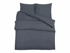 Best Juego de funda nórdica microfibra ligera antracita 135x200 cm ES202774 Gris antracita