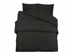 Hot Juego de funda nórdica microfibra ligera 200x200 cm ES473413 Negro