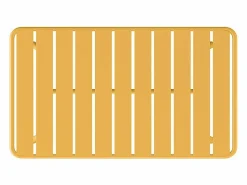 MYLIA Juego de jardín en metal: un banco, 2 sillones bajos y una mesa de centro - Amarillo - MIRMANDE de