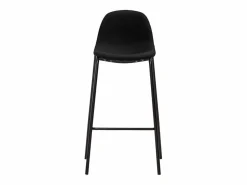 vidaxl Juego de mesa alta y taburetes 5 piezas tela negra