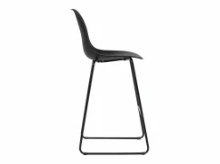 Clearance vidaxl Juego de mesa alta y taburetes 3 piezas plástico Negro