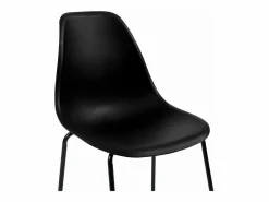 Clearance vidaxl Juego de mesa alta y taburetes 3 piezas plástico Negro