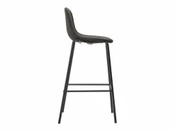 New vidaxl Juego de mesa alta y taburetes 5 piezas tela oscuro Gris