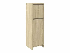 vidaxl Juego de muebles de baño 4 pzas contrachapada roble Sonoma