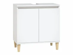 Best vidaxl Juego de muebles de baño 3 pzas madera contrachapada Blanco
