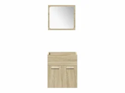Discount vidaxl Juego de muebles de baño 4 pzas contrachapada roble Sonoma Marru00f3n