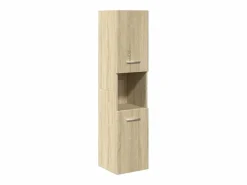 Discount vidaxl Juego de muebles de baño 4 pzas contrachapada roble Sonoma Marru00f3n
