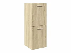 Discount vidaxl Juego de muebles de baño 4 pzas contrachapada roble Sonoma Marru00f3n